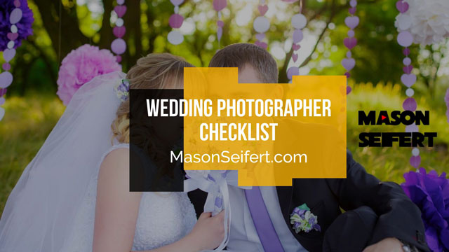 wedding photographer checklist